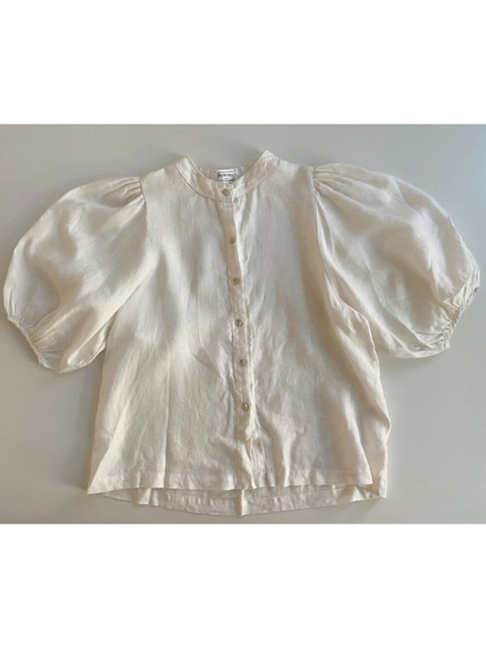 Lanhtropy White Linen Blouse